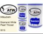 Preview: Mitsubishi, Diamond White Pearl Tricoat, W13: 500ml Lackdose + 500ml Klarlack + 250ml Härter - Set, von ATW Autoteile West.